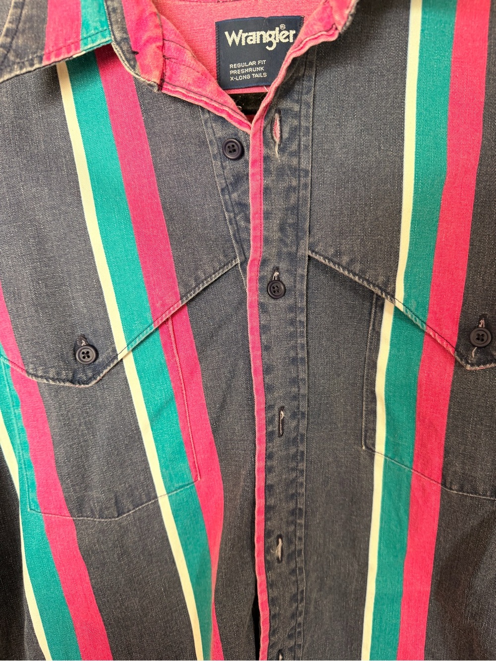 90s vintage wrangler brushpopper button up - Picture 3 of 5